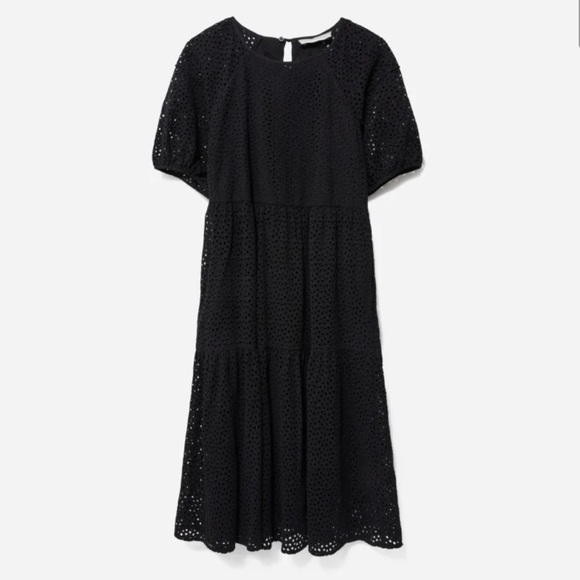 Everlane Dresses & Skirts - Everlane Black Eyelet Midi Dress